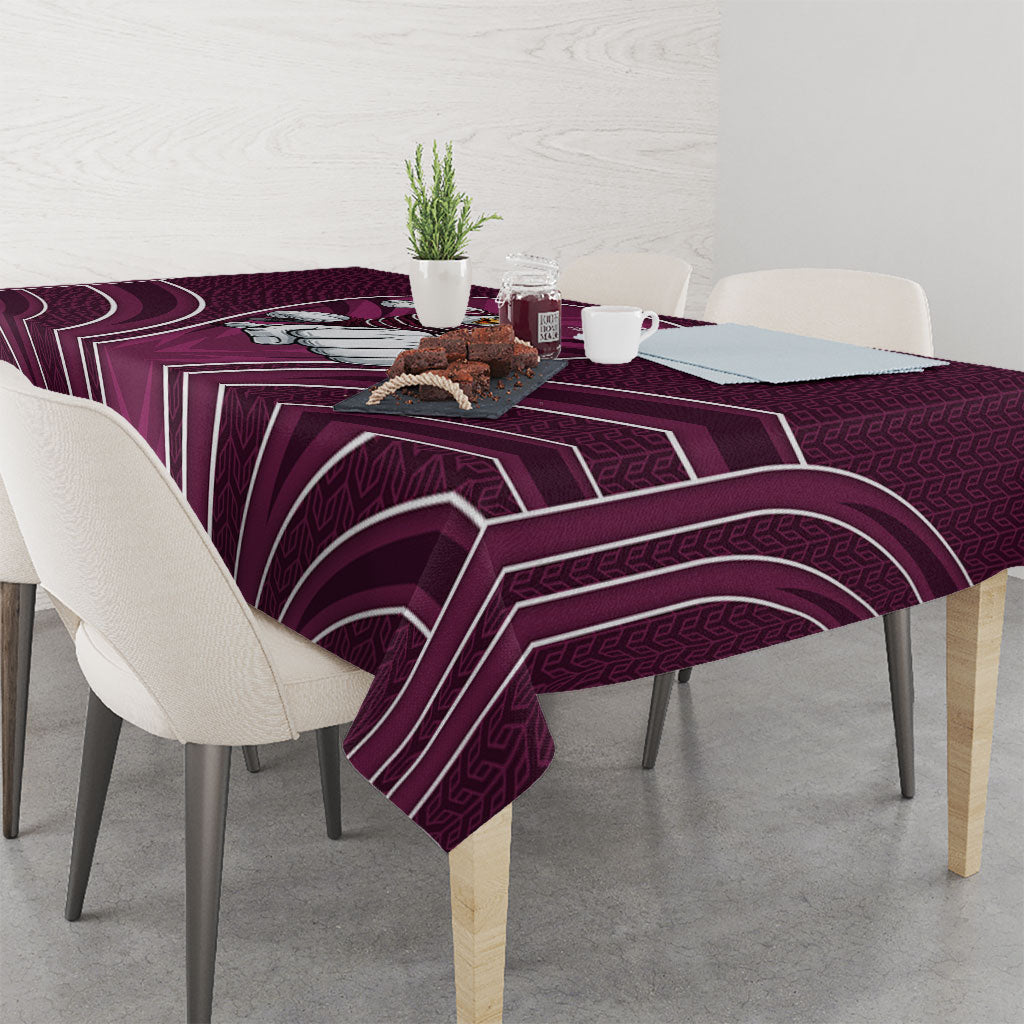Manly Warringah Sea Eagles Rugby Mascot Tablecloth Australian Rugby Culture - Tribal Inspired Eagle