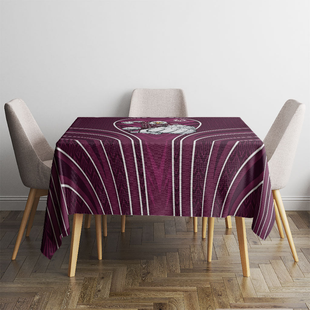 Manly Warringah Sea Eagles Rugby Mascot Tablecloth Australian Rugby Culture - Tribal Inspired Eagle