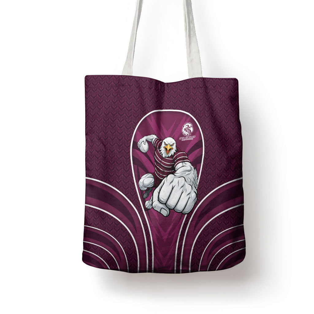 Manly Warringah Sea Eagles Rugby Mascot Tote Bag Australian Rugby Culture - Tribal Inspired Eagle