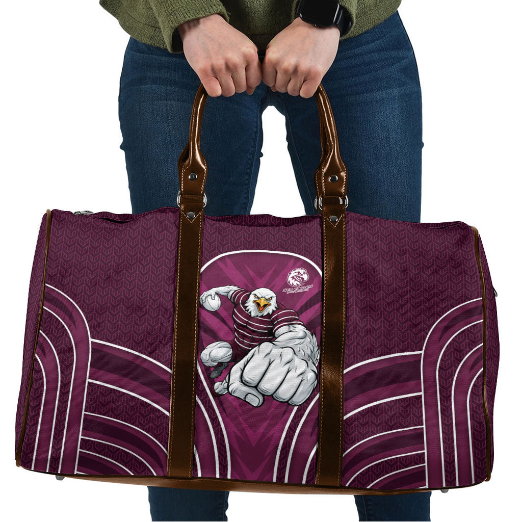 Manly Warringah Sea Eagles Rugby Mascot Travel Bag Australian Rugby Culture - Tribal Inspired Eagle