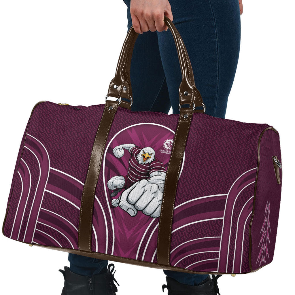 Manly Warringah Sea Eagles Rugby Mascot Travel Bag Australian Rugby Culture - Tribal Inspired Eagle