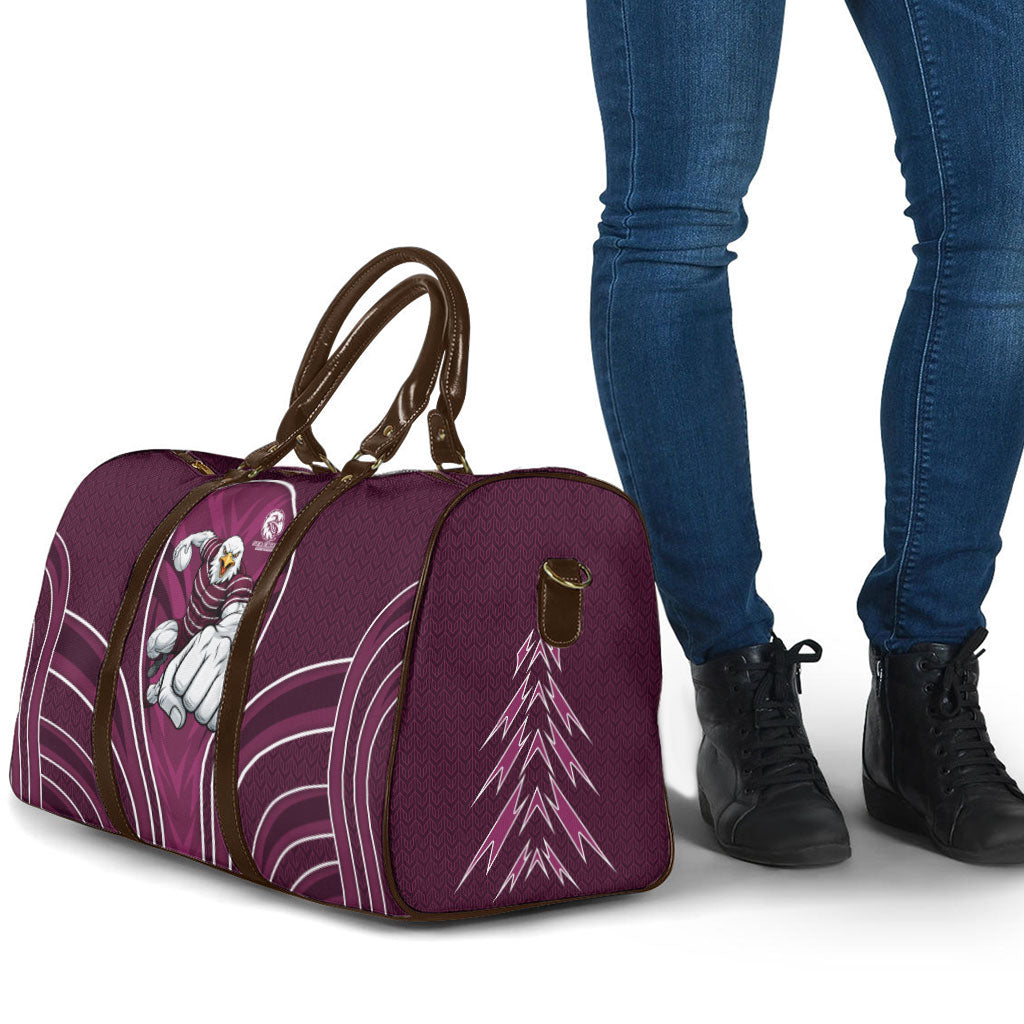Manly Warringah Sea Eagles Rugby Mascot Travel Bag Australian Rugby Culture - Tribal Inspired Eagle