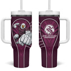 Manly Warringah Sea Eagles Rugby Mascot Tumbler With Handle Australian Rugby Culture - Tribal Inspired Eagle
