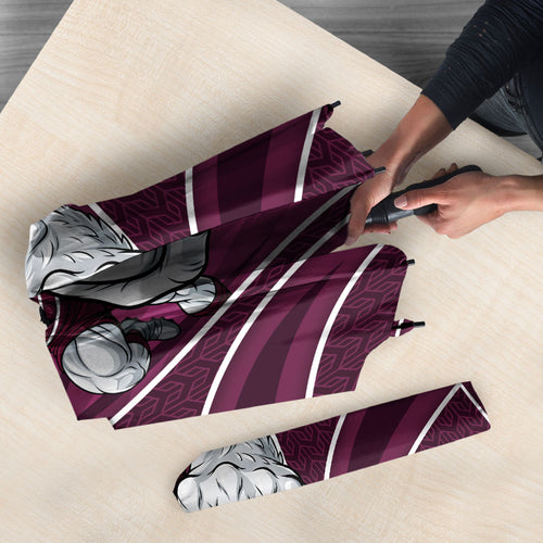 Manly Warringah Sea Eagles Rugby Mascot Umbrella Australian Rugby Culture - Tribal Inspired Eagle