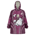 Manly Warringah Sea Eagles Rugby Mascot Wearable Blanket Hoodie Australian Rugby Culture - Tribal Inspired Eagle