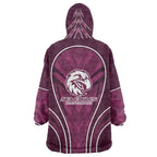 Manly Warringah Sea Eagles Rugby Mascot Wearable Blanket Hoodie Australian Rugby Culture - Tribal Inspired Eagle