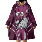 Manly Warringah Sea Eagles Rugby Mascot Wearable Blanket Hoodie Australian Rugby Culture - Tribal Inspired Eagle