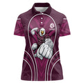 Manly Warringah Sea Eagles Rugby Mascot Women Polo Shirt Australian Rugby Culture - Tribal Inspired Eagle