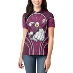 Manly Warringah Sea Eagles Rugby Mascot Women Polo Shirt Australian Rugby Culture - Tribal Inspired Eagle