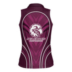 Manly Warringah Sea Eagles Rugby Mascot Women Sleeveless Polo Shirt Australian Rugby Culture - Tribal Inspired Eagle