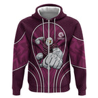 Manly Warringah Sea Eagles Rugby Mascot Zip Hoodie Australian Rugby Culture - Tribal Inspired Eagle