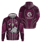 Manly Warringah Sea Eagles Rugby Mascot Zip Hoodie Australian Rugby Culture - Tribal Inspired Eagle