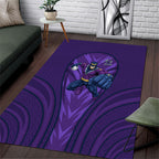 Melbourne Storm Rugby Mascot Area Rug Australian Rugby Culture - Tribal Inspired Superhero