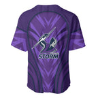 Melbourne Storm Rugby Mascot Baseball Jersey Australian Rugby Culture - Tribal Inspired Superhero