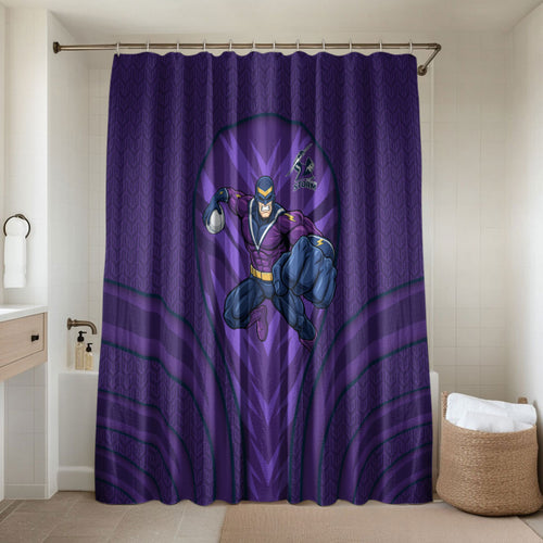 Melbourne Storm Rugby Mascot Bathroom Set Australian Rugby Culture - Tribal Inspired Superhero