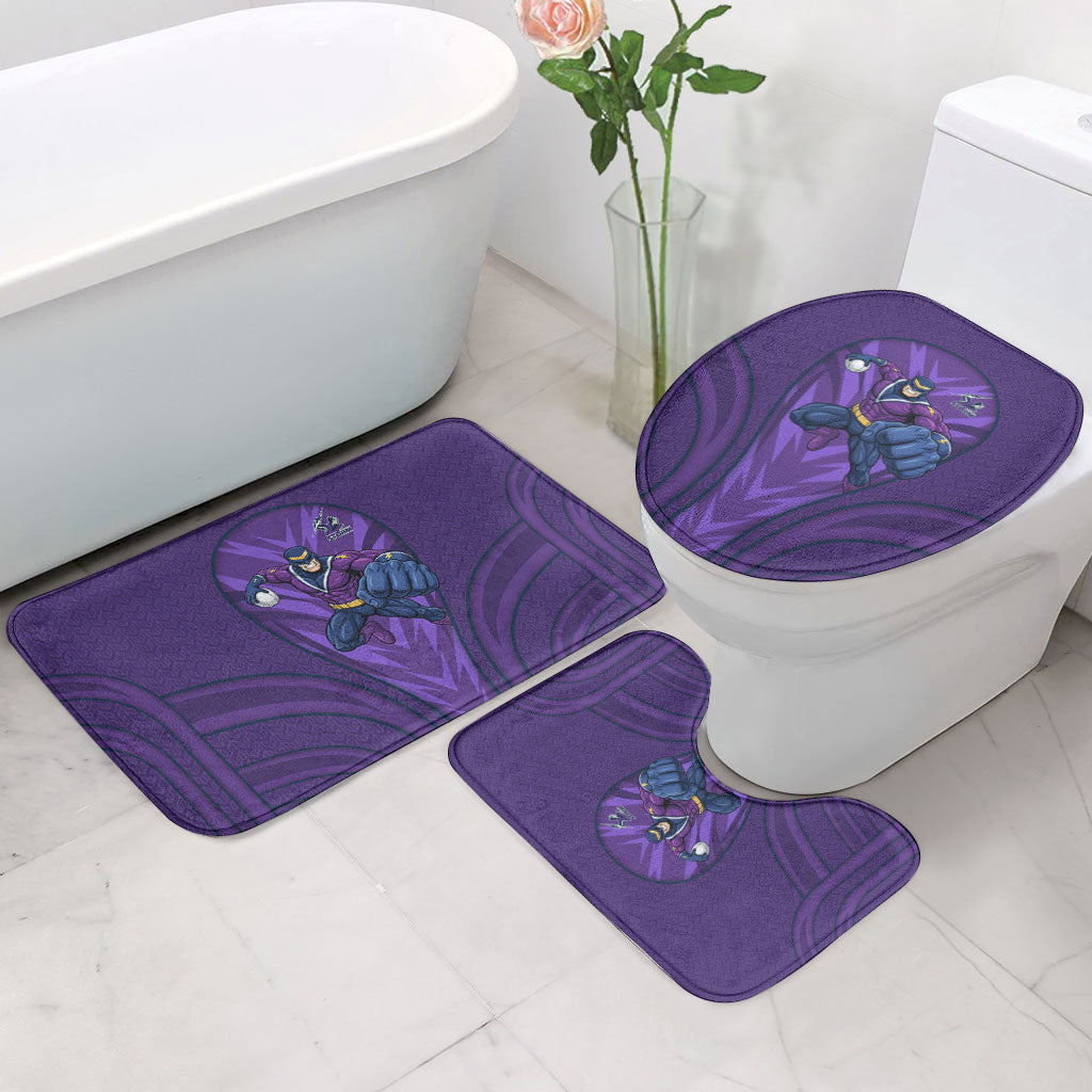 Melbourne Storm Rugby Mascot Bathroom Set Australian Rugby Culture - Tribal Inspired Superhero