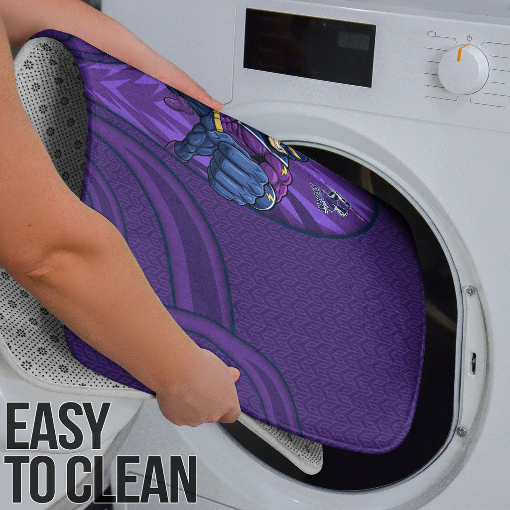 Melbourne Storm Rugby Mascot Bathroom Set Australian Rugby Culture - Tribal Inspired Superhero