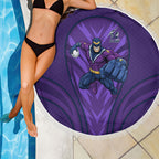 Melbourne Storm Rugby Mascot Beach Blanket Australian Rugby Culture - Tribal Inspired Superhero
