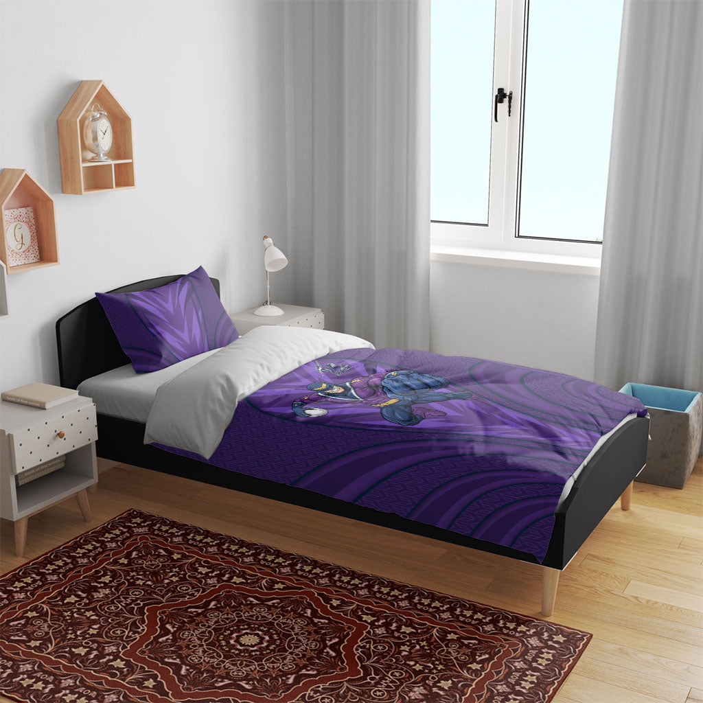 Melbourne Storm Rugby Mascot Bedding Set Australian Rugby Culture - Tribal Inspired Superhero