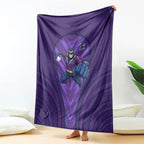 Melbourne Storm Rugby Mascot Blanket Australian Rugby Culture - Tribal Inspired Superhero