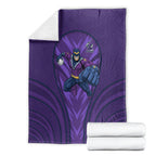 Melbourne Storm Rugby Mascot Blanket Australian Rugby Culture - Tribal Inspired Superhero