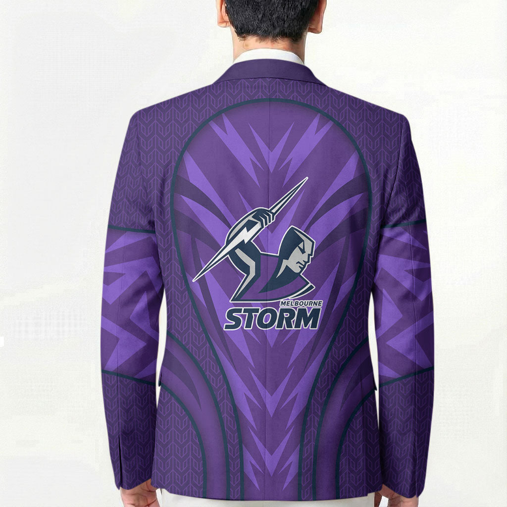 Melbourne Storm Rugby Mascot Blazer Australian Rugby Culture - Tribal Inspired Superhero