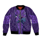 Melbourne Storm Rugby Mascot Bomber Jacket Australian Rugby Culture - Tribal Inspired Superhero