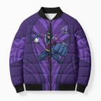 Melbourne Storm Rugby Mascot Bomber Puffer Jacket Australian Rugby Culture - Tribal Inspired Superhero
