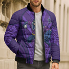 Melbourne Storm Rugby Mascot Bomber Puffer Jacket Australian Rugby Culture - Tribal Inspired Superhero