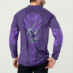 Melbourne Storm Rugby Mascot Button Sweatshirt Australian Rugby Culture - Tribal Inspired Superhero
