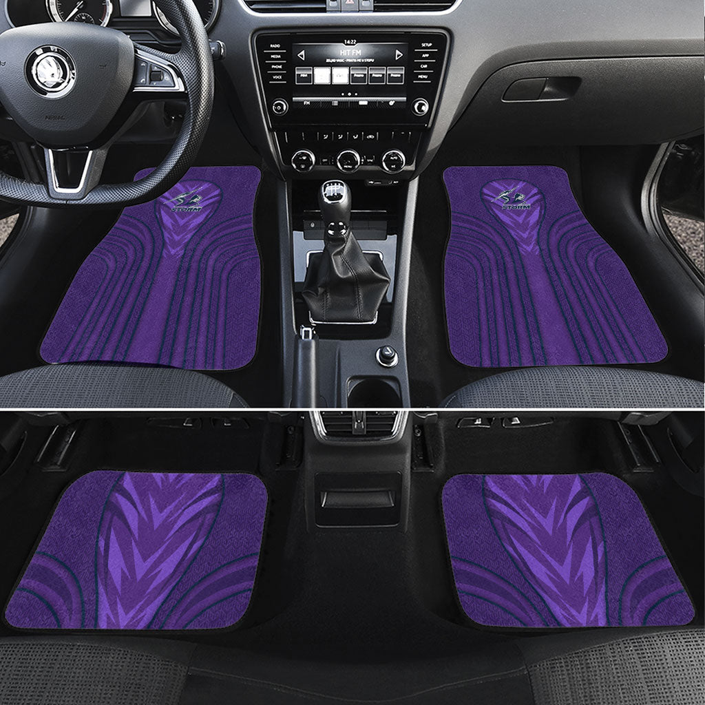 Melbourne Storm Rugby Mascot Car Mats Australian Rugby Culture - Tribal Inspired Superhero