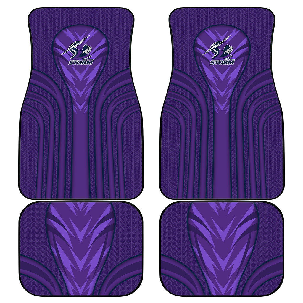 Melbourne Storm Rugby Mascot Car Mats Australian Rugby Culture - Tribal Inspired Superhero