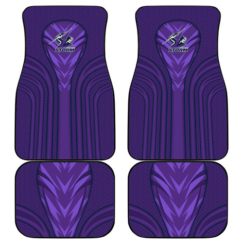 Melbourne Storm Rugby Mascot Car Mats Australian Rugby Culture - Tribal Inspired Superhero