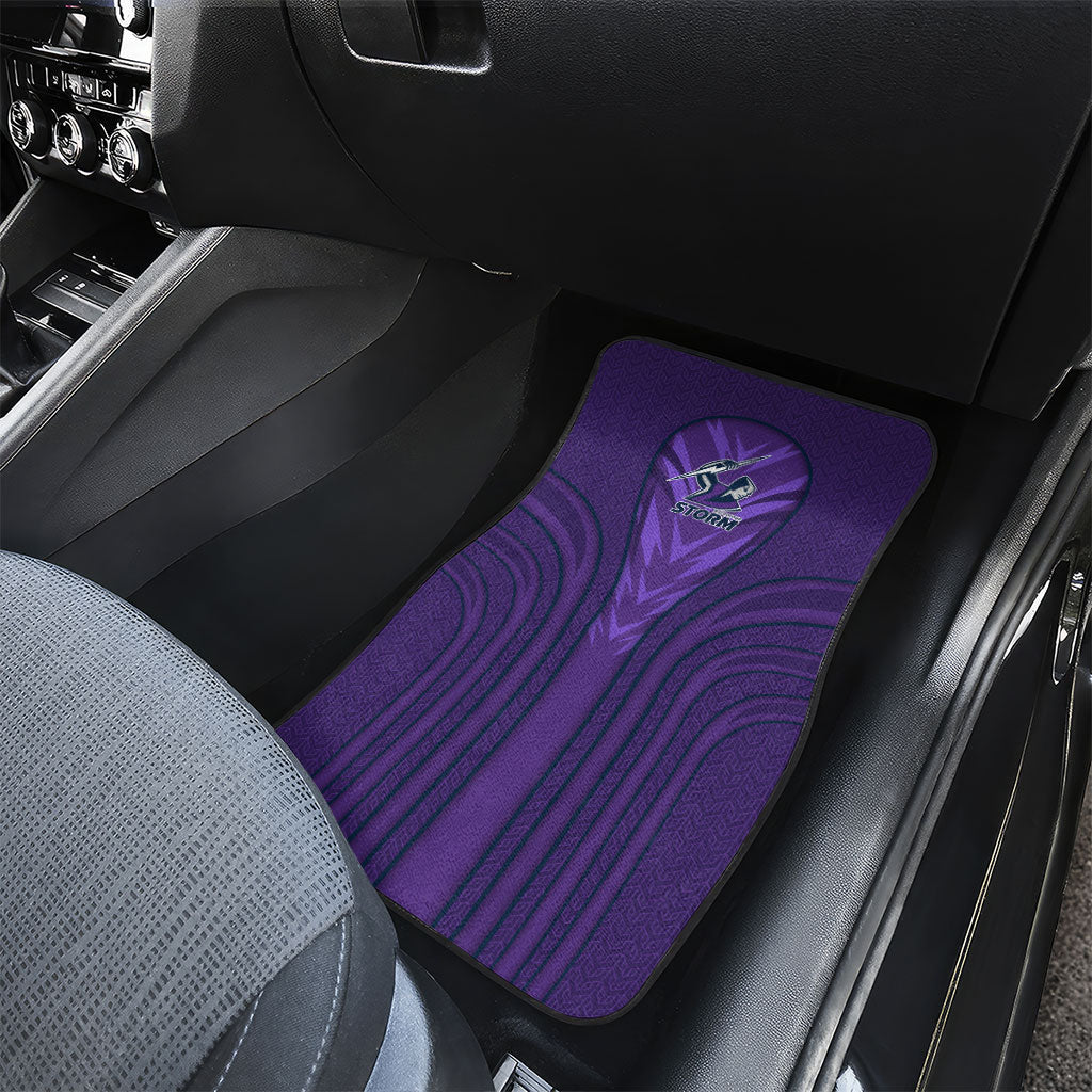 Melbourne Storm Rugby Mascot Car Mats Australian Rugby Culture - Tribal Inspired Superhero