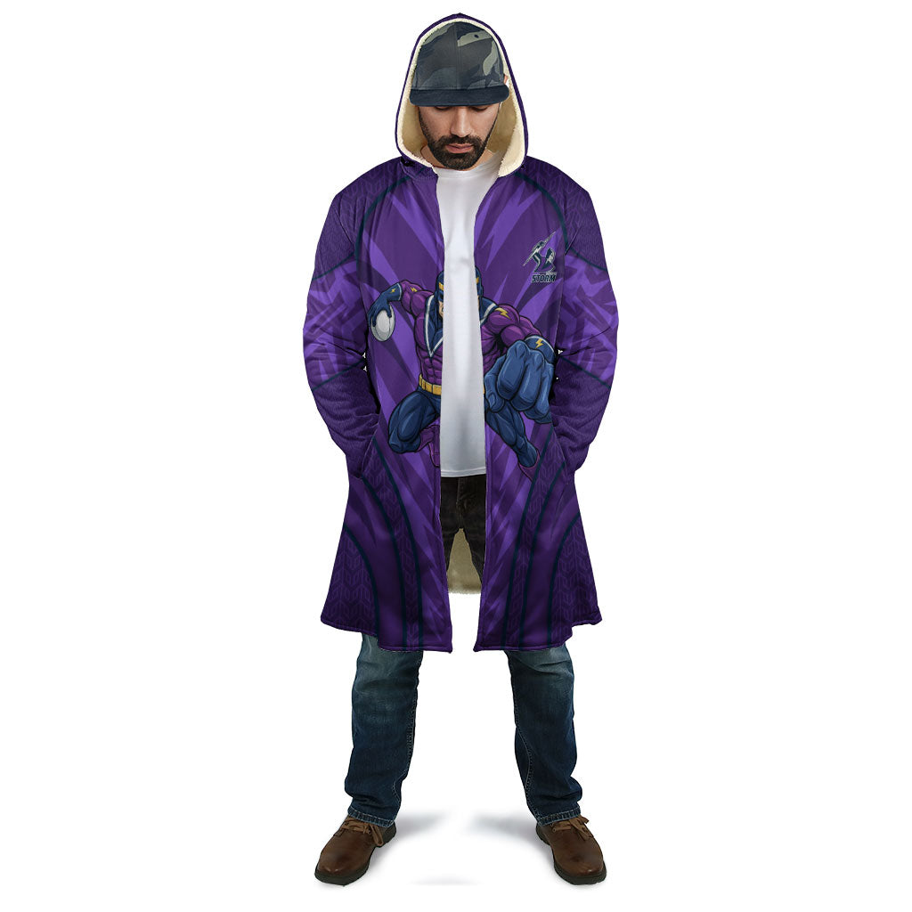 Melbourne Storm Rugby Mascot Cloak Australian Rugby Culture - Tribal Inspired Superhero