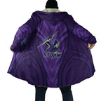 Melbourne Storm Rugby Mascot Cloak Australian Rugby Culture - Tribal Inspired Superhero