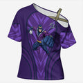 Melbourne Storm Rugby Mascot Cross Shoulder Shirt Australian Rugby Culture - Tribal Inspired Superhero