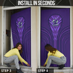 Melbourne Storm Rugby Mascot Door Cover Australian Rugby Culture - Tribal Inspired Superhero