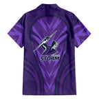 Melbourne Storm Rugby Mascot Family Matching Mermaid Dress and Hawaiian Shirt Australian Rugby Culture - Tribal Inspired Superhero