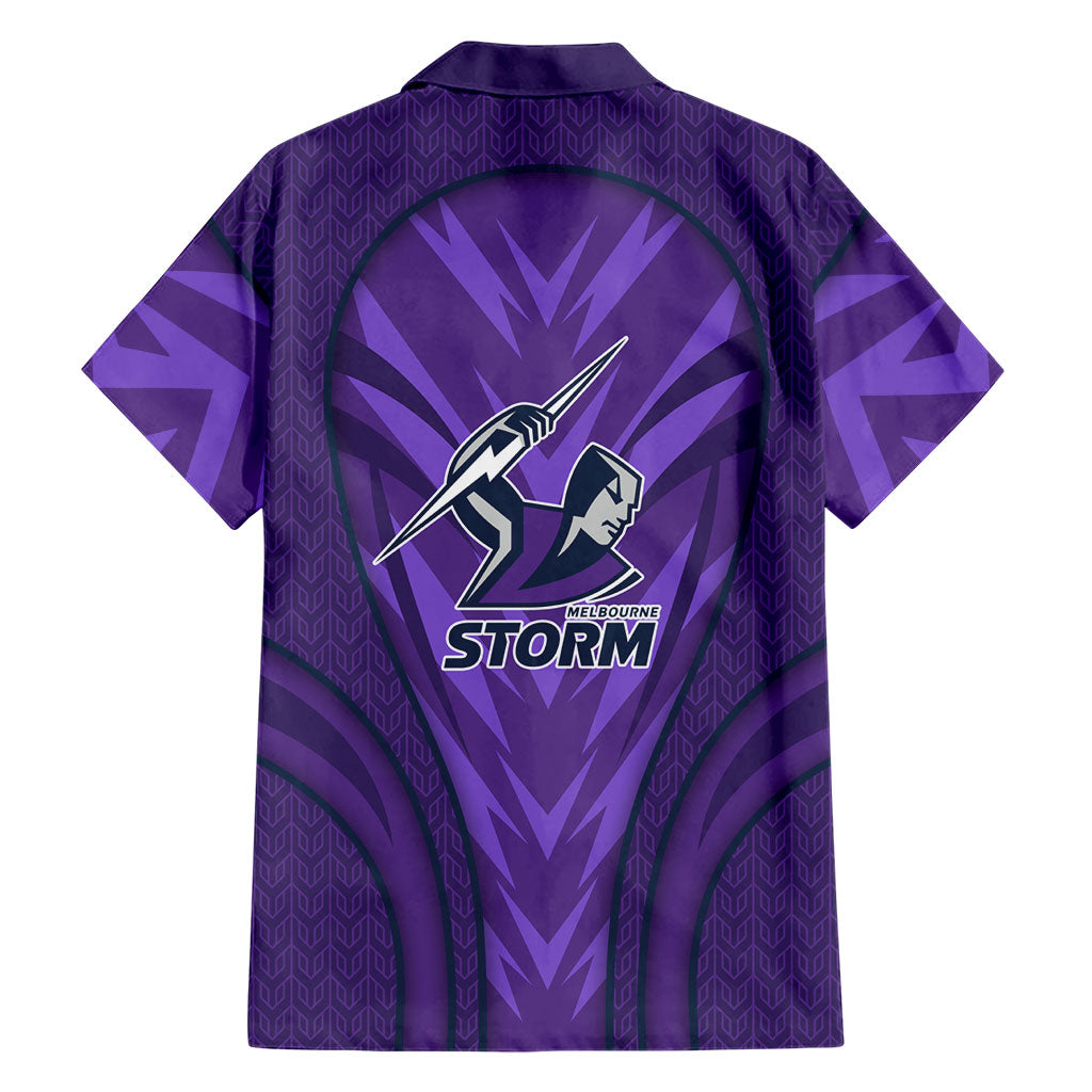 Melbourne Storm Rugby Mascot Family Matching Tank Maxi Dress and Hawaiian Shirt Australian Rugby Culture - Tribal Inspired Superhero