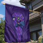 Melbourne Storm Rugby Mascot Garden Flag Australian Rugby Culture - Tribal Inspired Superhero