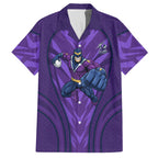 Melbourne Storm Rugby Mascot Hawaiian Shirt Australian Rugby Culture - Tribal Inspired Superhero