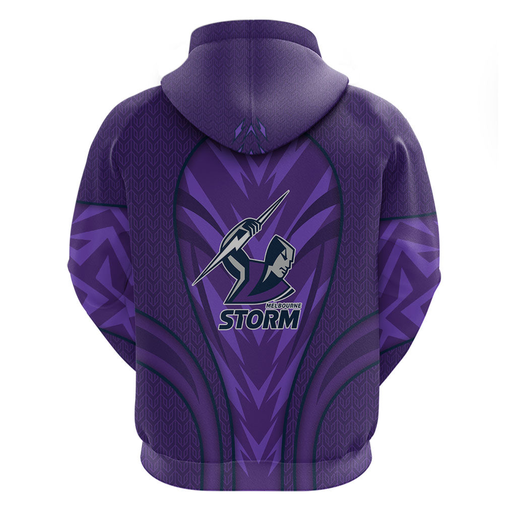 Melbourne Storm Rugby Mascot Hoodie Australian Rugby Culture - Tribal Inspired Superhero