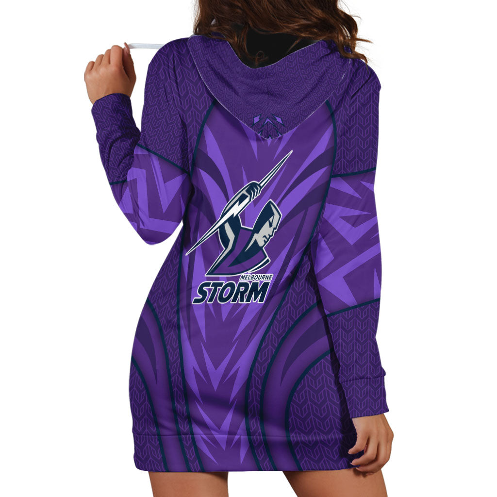 Melbourne Storm Rugby Mascot Hoodie Dress Australian Rugby Culture - Tribal Inspired Superhero