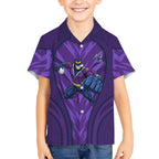 Melbourne Storm Rugby Mascot Kid Hawaiian Shirt Australian Rugby Culture - Tribal Inspired Superhero