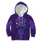 Melbourne Storm Rugby Mascot Kid Hoodie Australian Rugby Culture - Tribal Inspired Superhero