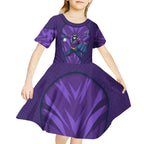 Melbourne Storm Rugby Mascot Kid Short Sleeve Dress Australian Rugby Culture - Tribal Inspired Superhero