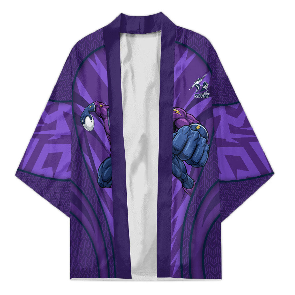 Melbourne Storm Rugby Mascot Kimono Australian Rugby Culture - Tribal Inspired Superhero