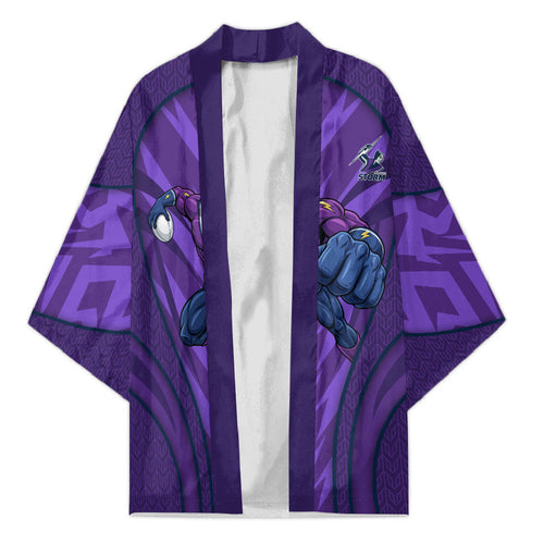Melbourne Storm Rugby Mascot Kimono Australian Rugby Culture - Tribal Inspired Superhero