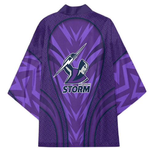 Melbourne Storm Rugby Mascot Kimono Australian Rugby Culture - Tribal Inspired Superhero
